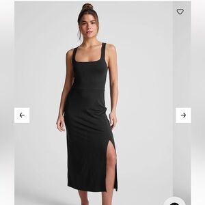 Beyond yoga gateway dress, size Small, heather black / dark grey